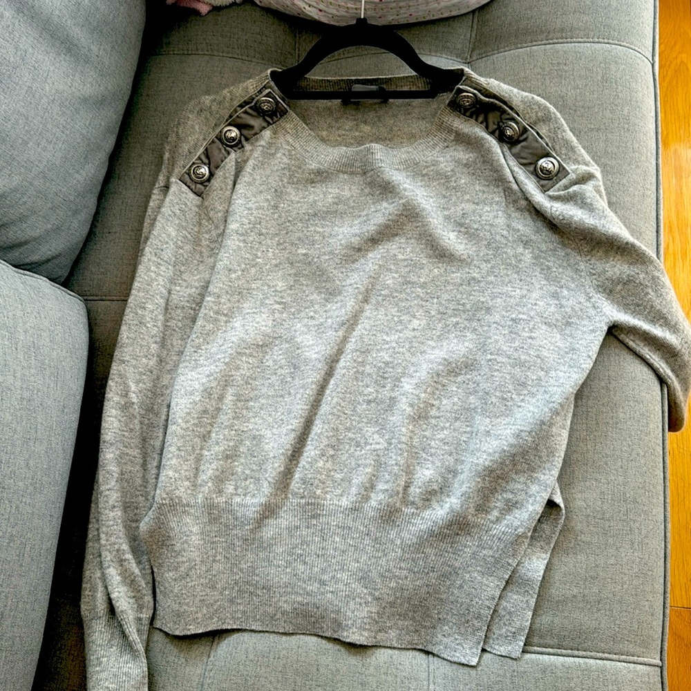 Kooples sweater with button detailing on collar